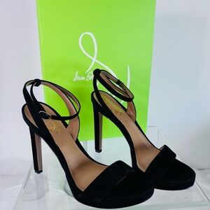 Sam Edelman Womens Jade Suede Ankle Strap Heels